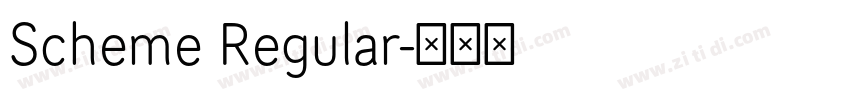 Scheme Regular字体转换 Scheme Regular字体转换